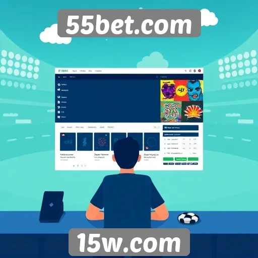 Experiência do usuário no site 55bet e sua interface
